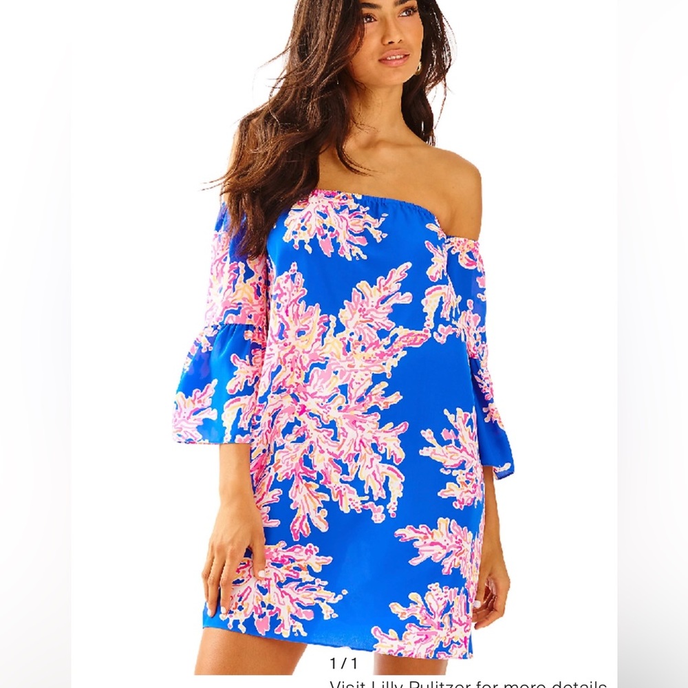 Lilly Pulitzer off the shoulder dress